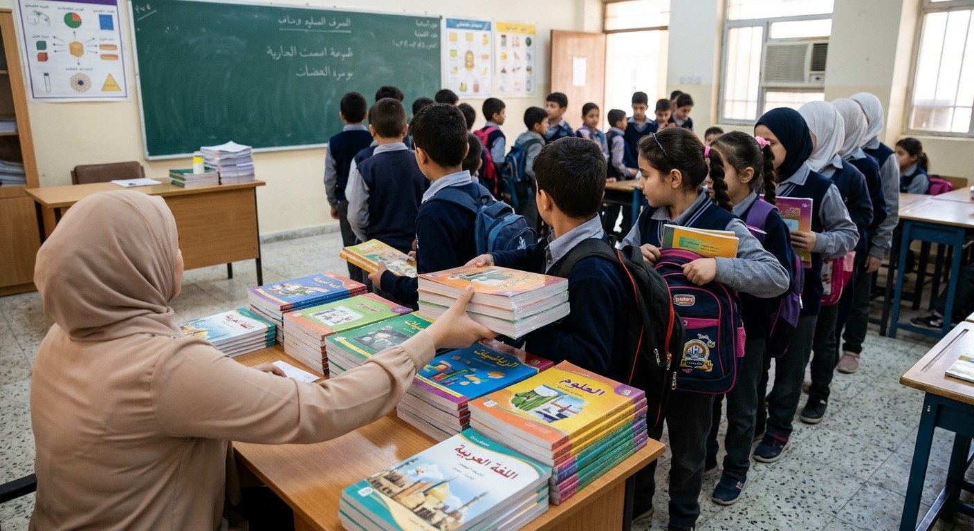 استلام الكتب المدرسية